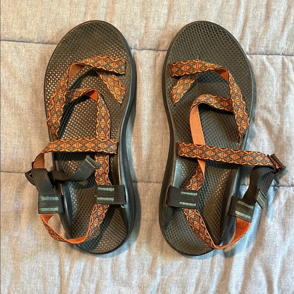 Chaco Black and Orange Sandals - Picture 1 of 4